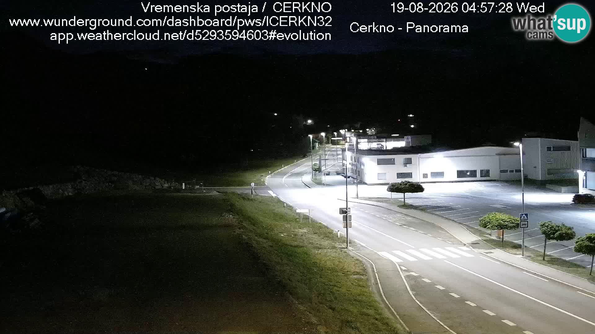 Cerkno entrada a la ciudad Webcam en vivo