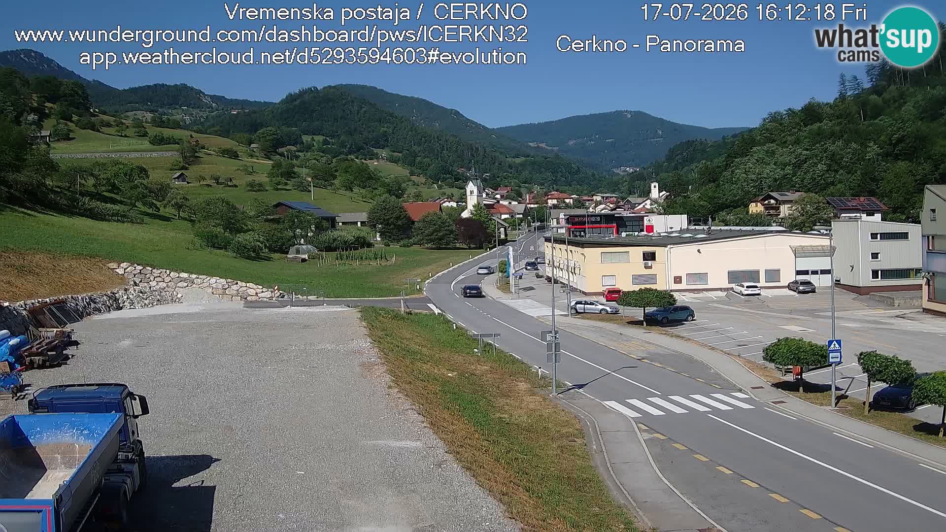 Cerkno Stadteingang Live-Webcam