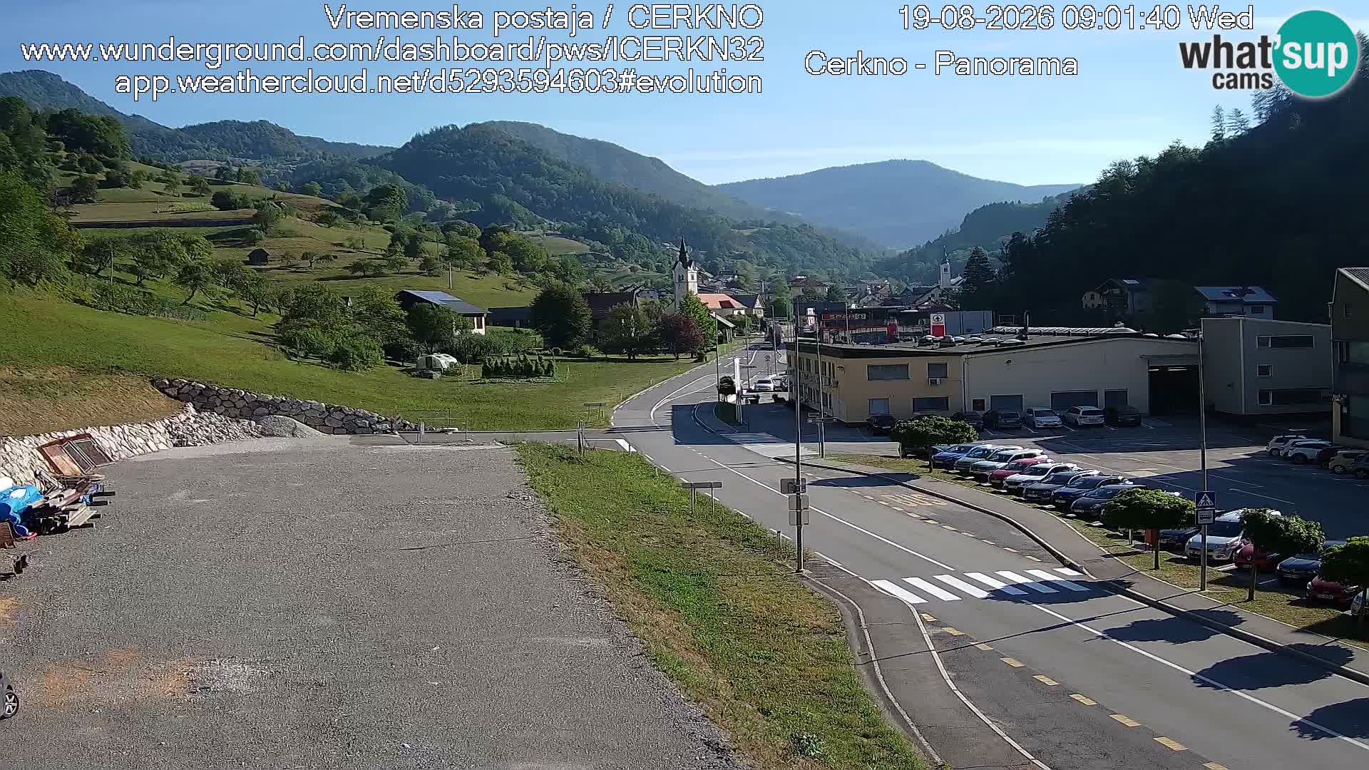 Cerkno Stadteingang Live-Webcam