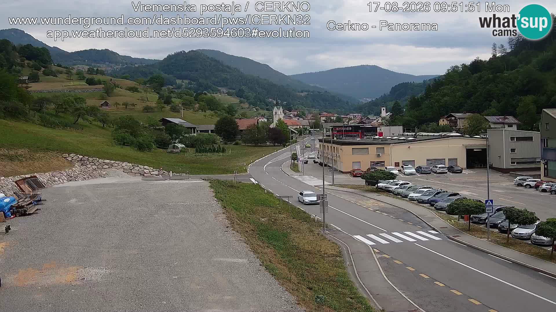 Webcam Ingresso Città di Cerkno
