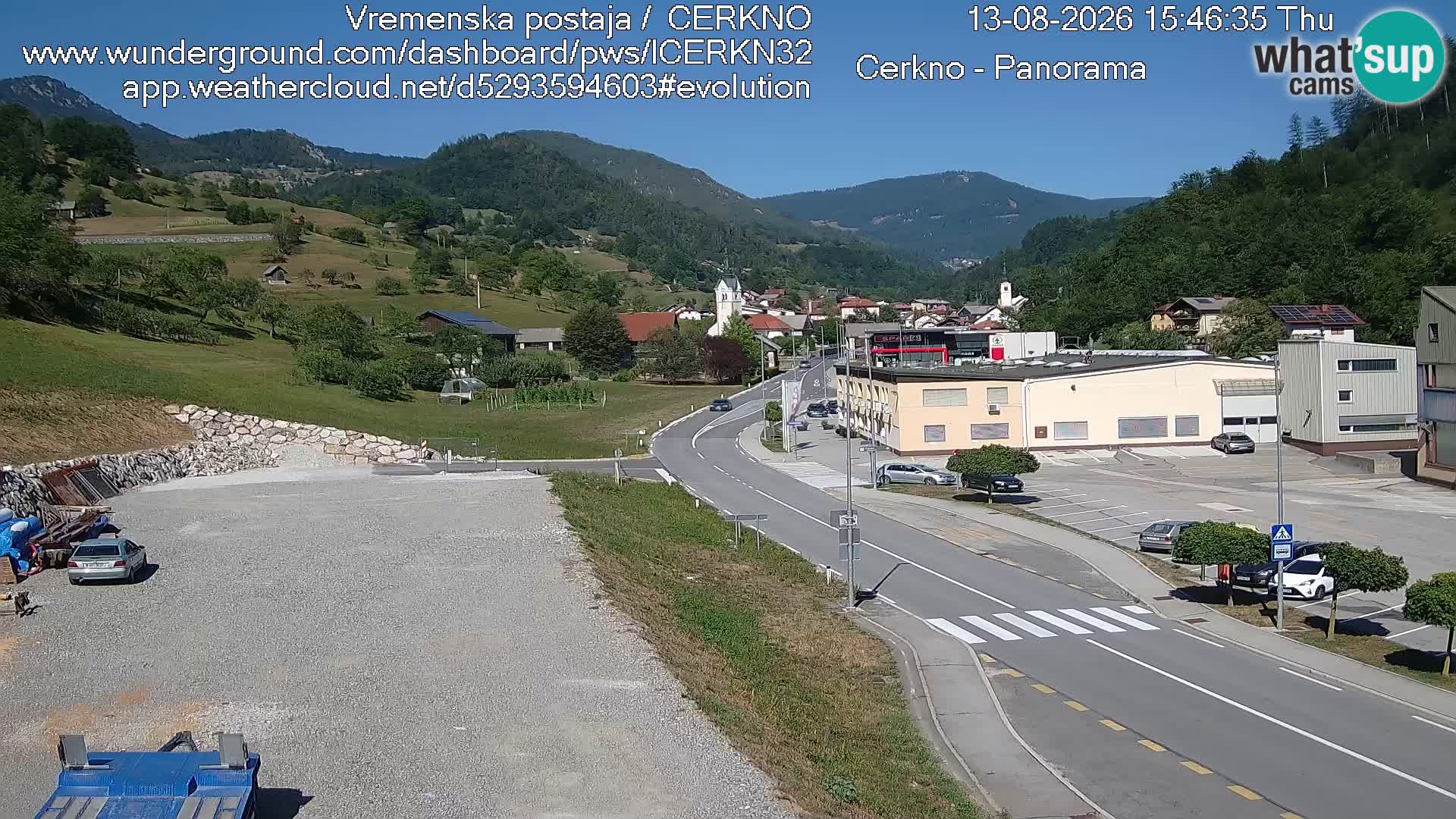 Cerkno Stadteingang Live-Webcam