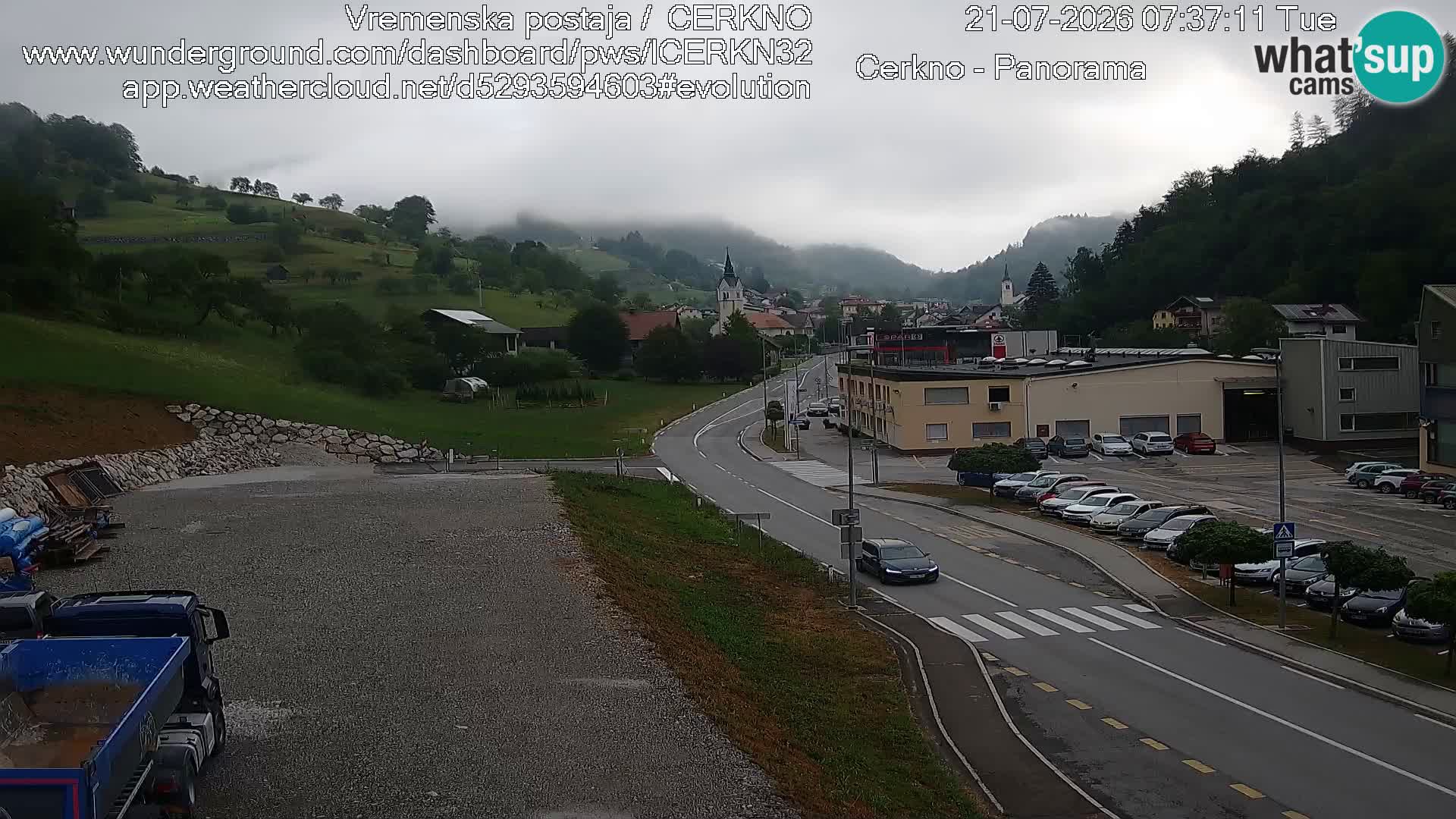 Cerkno ulaz u grad – Kamera uživo