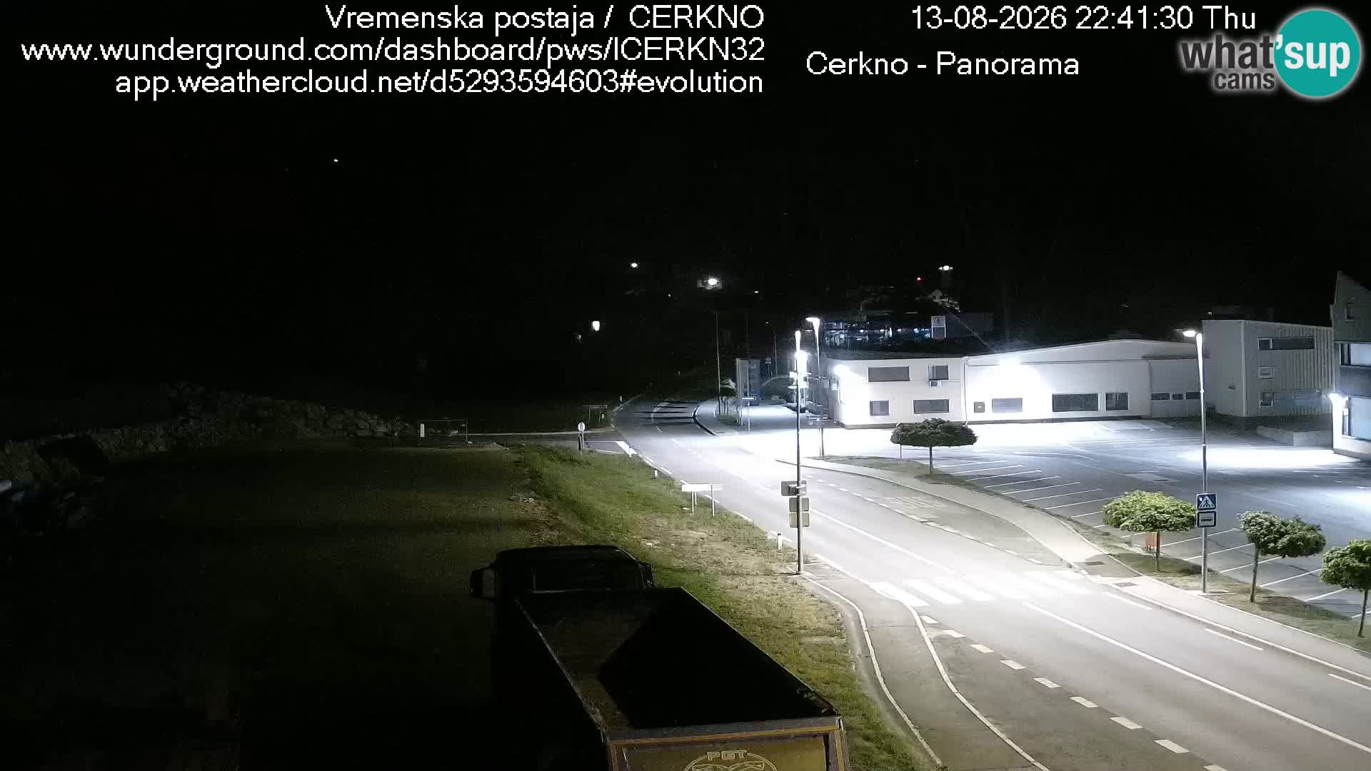 Cerkno city entrance Live Webcam
