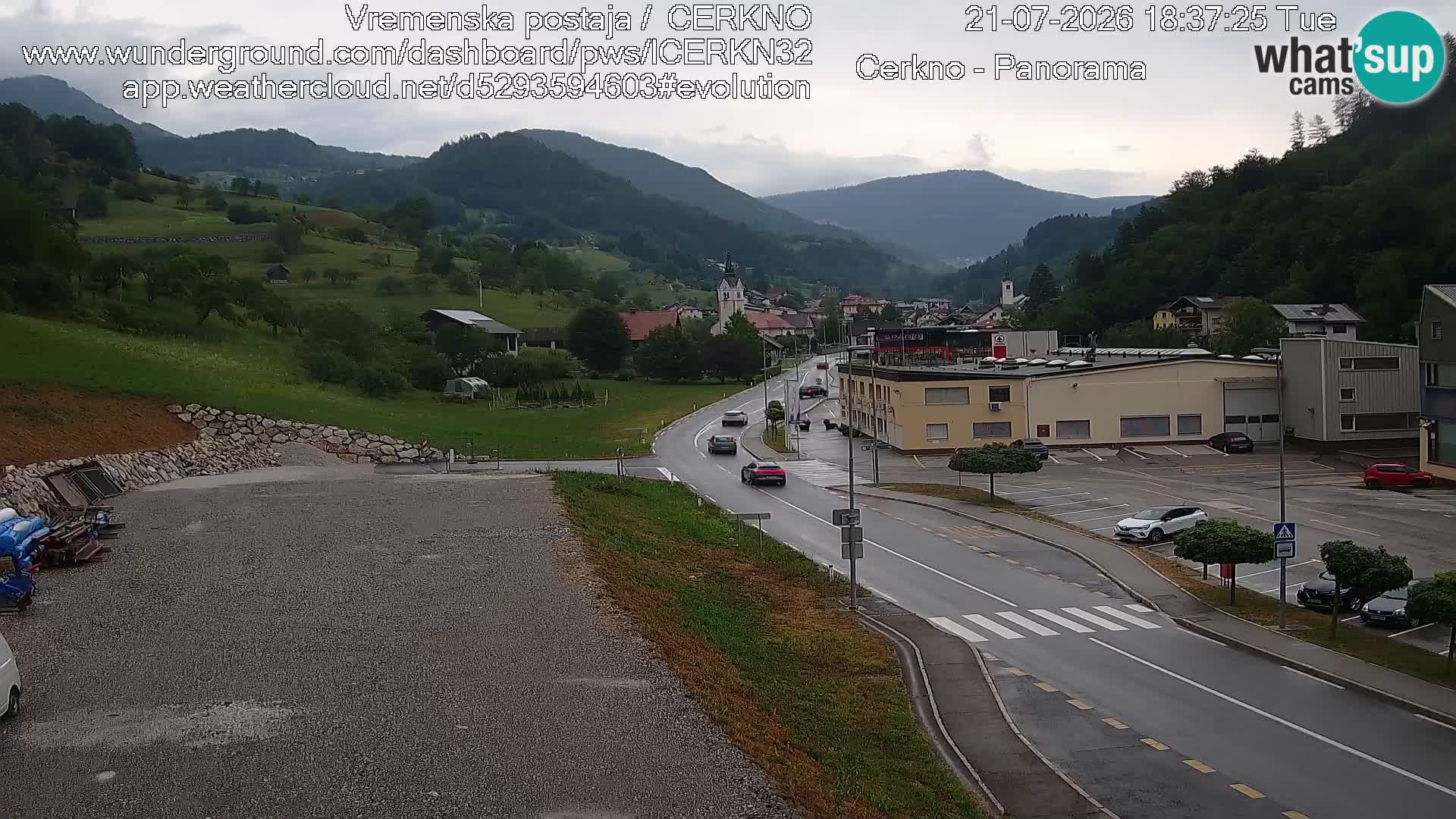 Webcam Ingresso Città di Cerkno