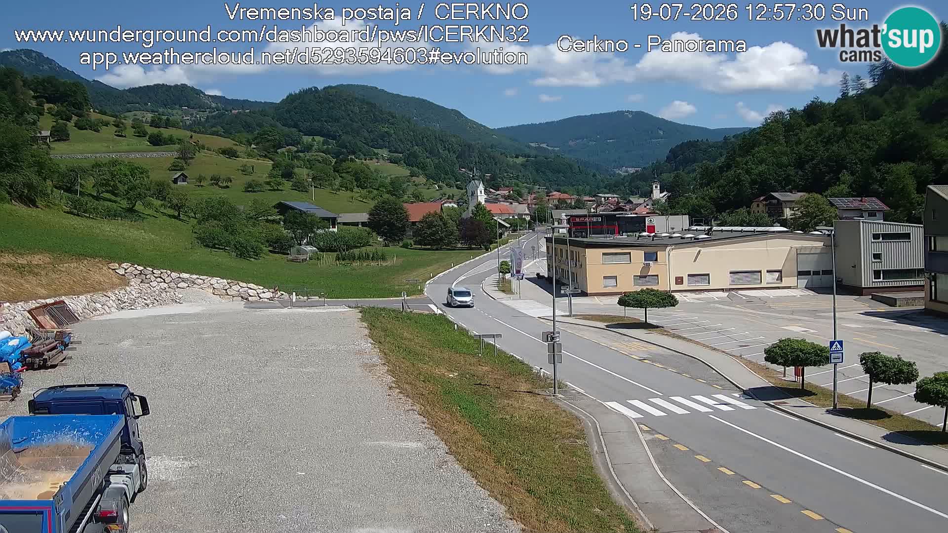 Cerkno ulaz u grad – Kamera uživo