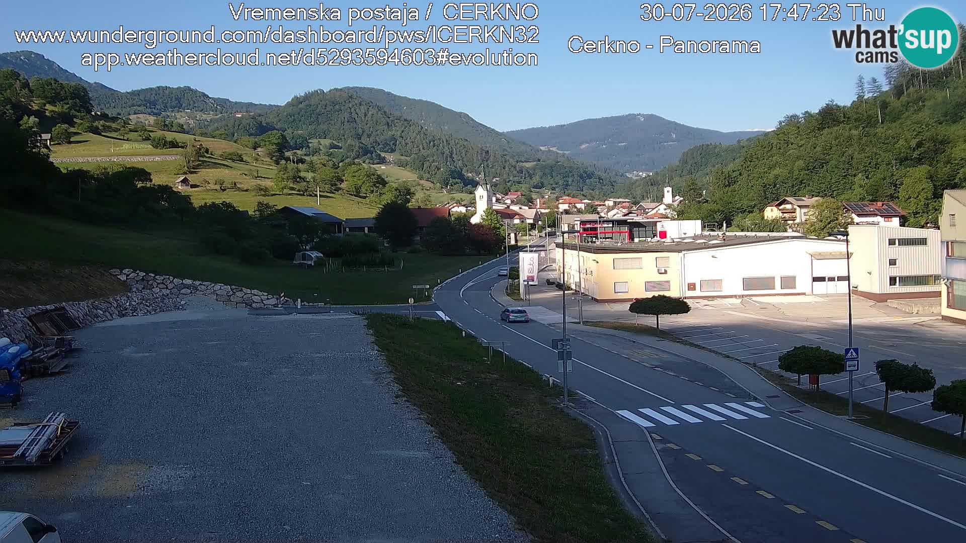Cerkno ulaz u grad – Kamera uživo