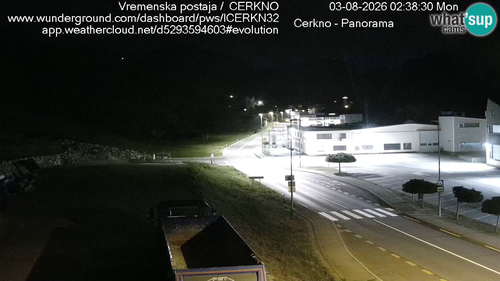 Cerkno city entrance Live Webcam