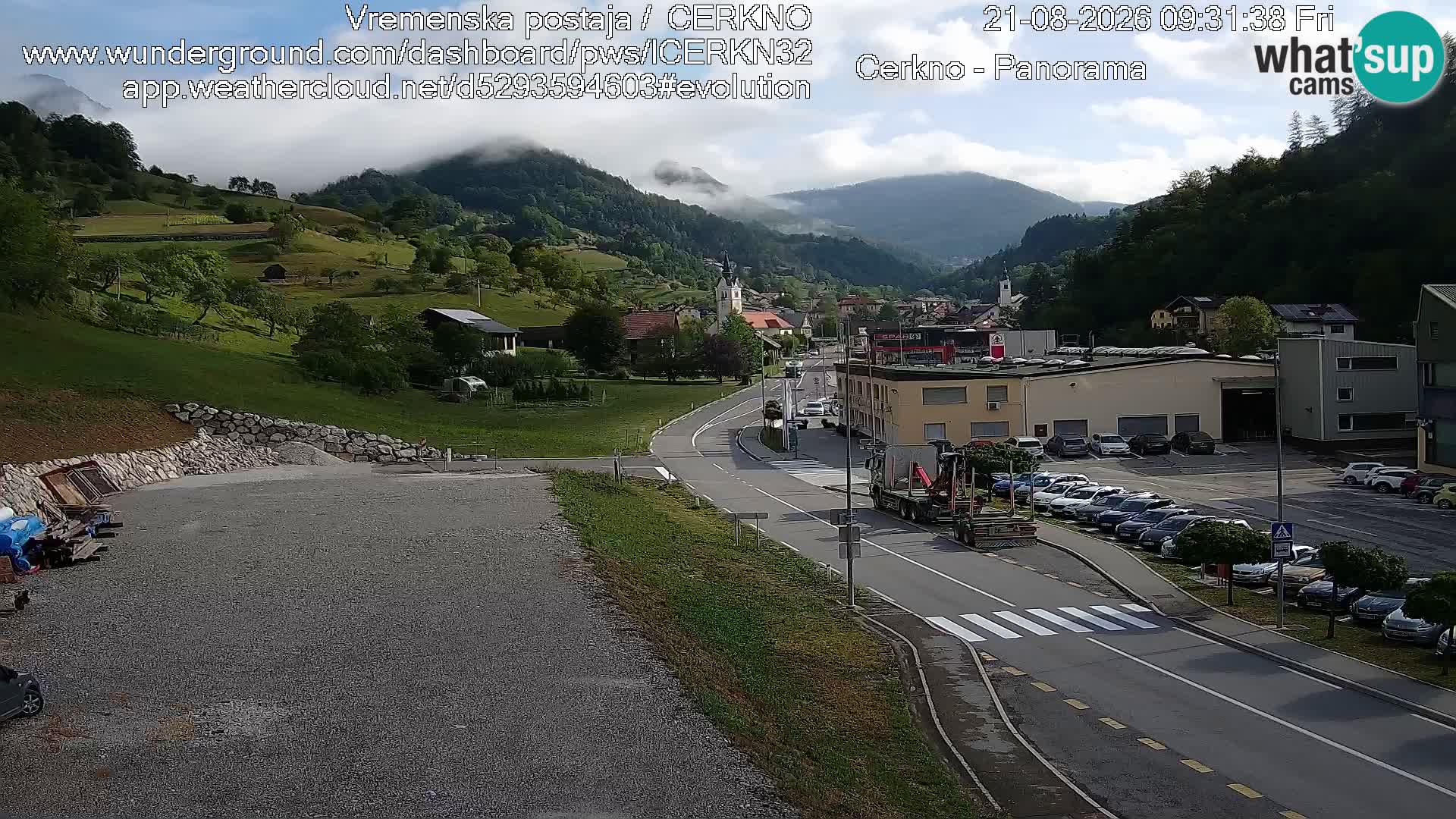 Cerkno ulaz u grad – Kamera uživo