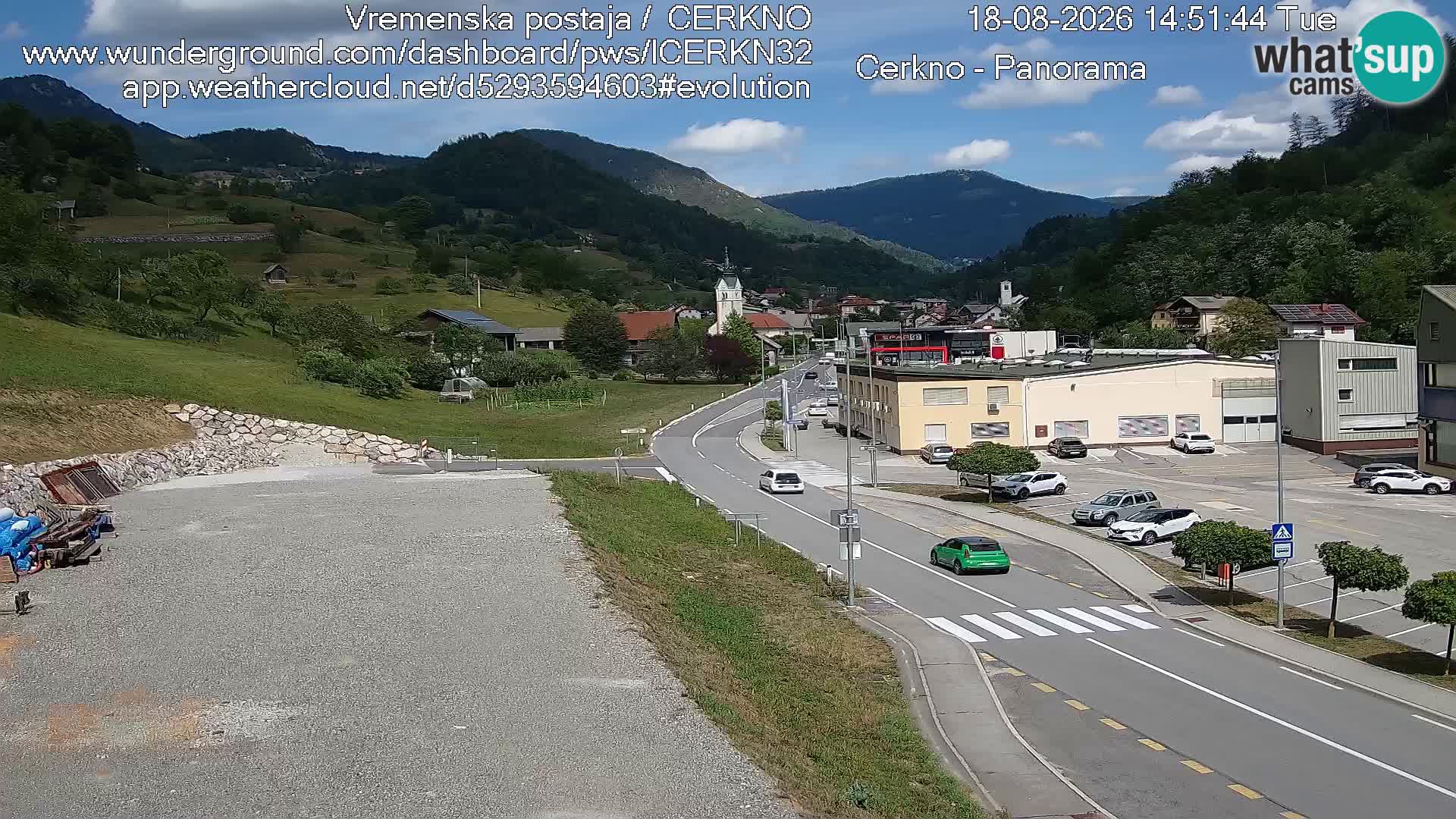 Cerkno ulaz u grad – Kamera uživo