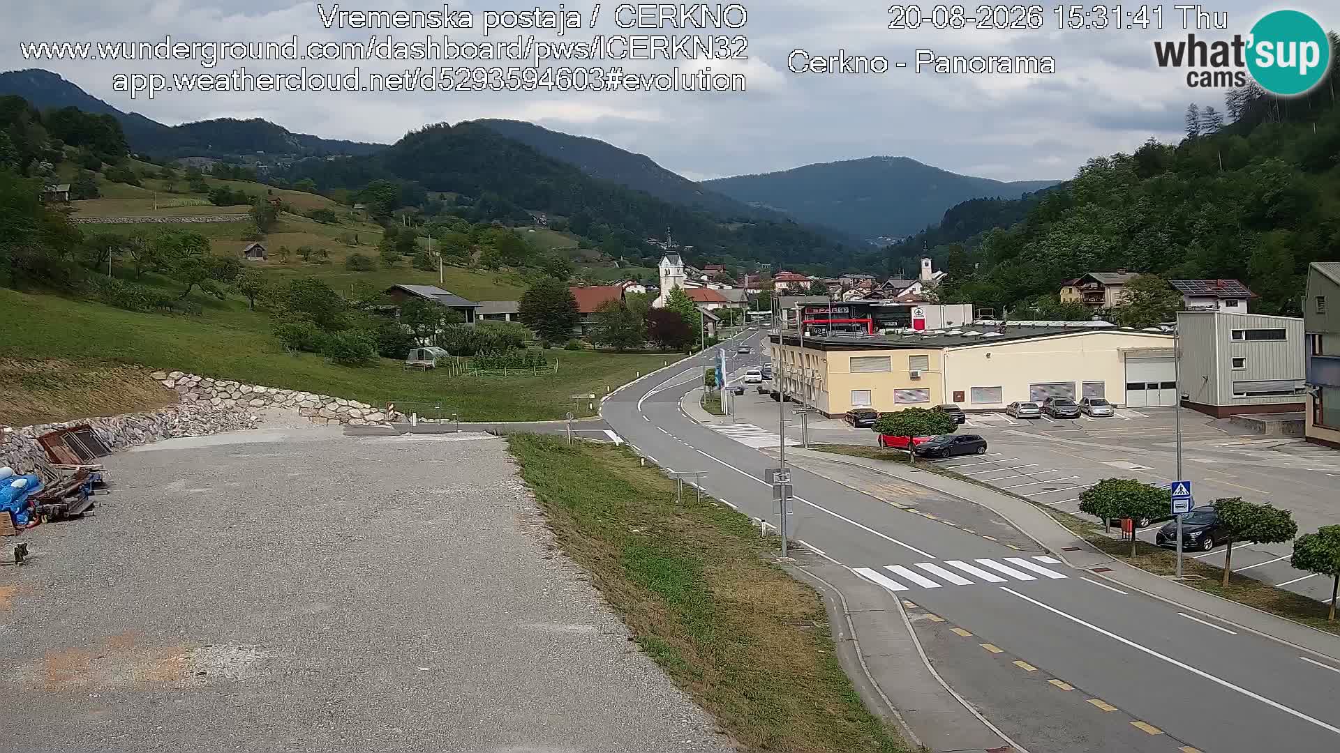 Cerkno Stadteingang Live-Webcam