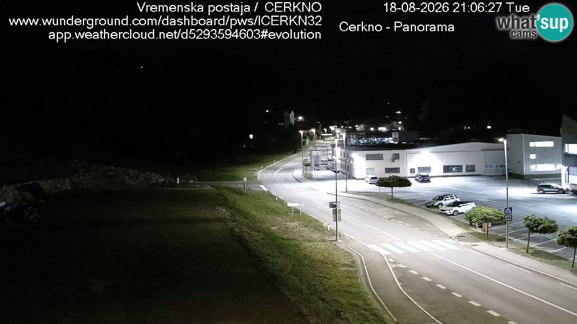 Cerkno entrada a la ciudad Webcam en vivo
