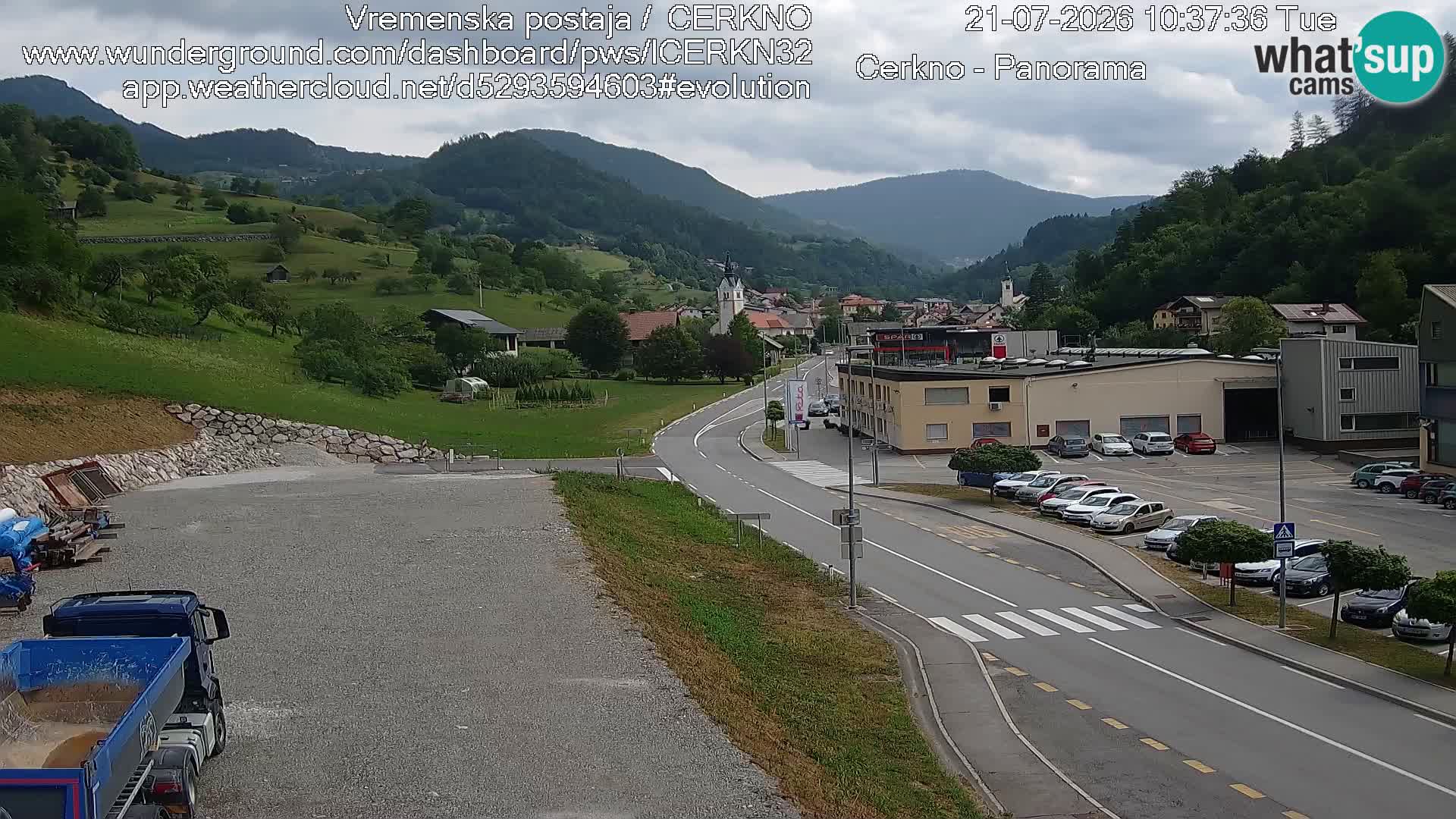 Cerkno Stadteingang Live-Webcam