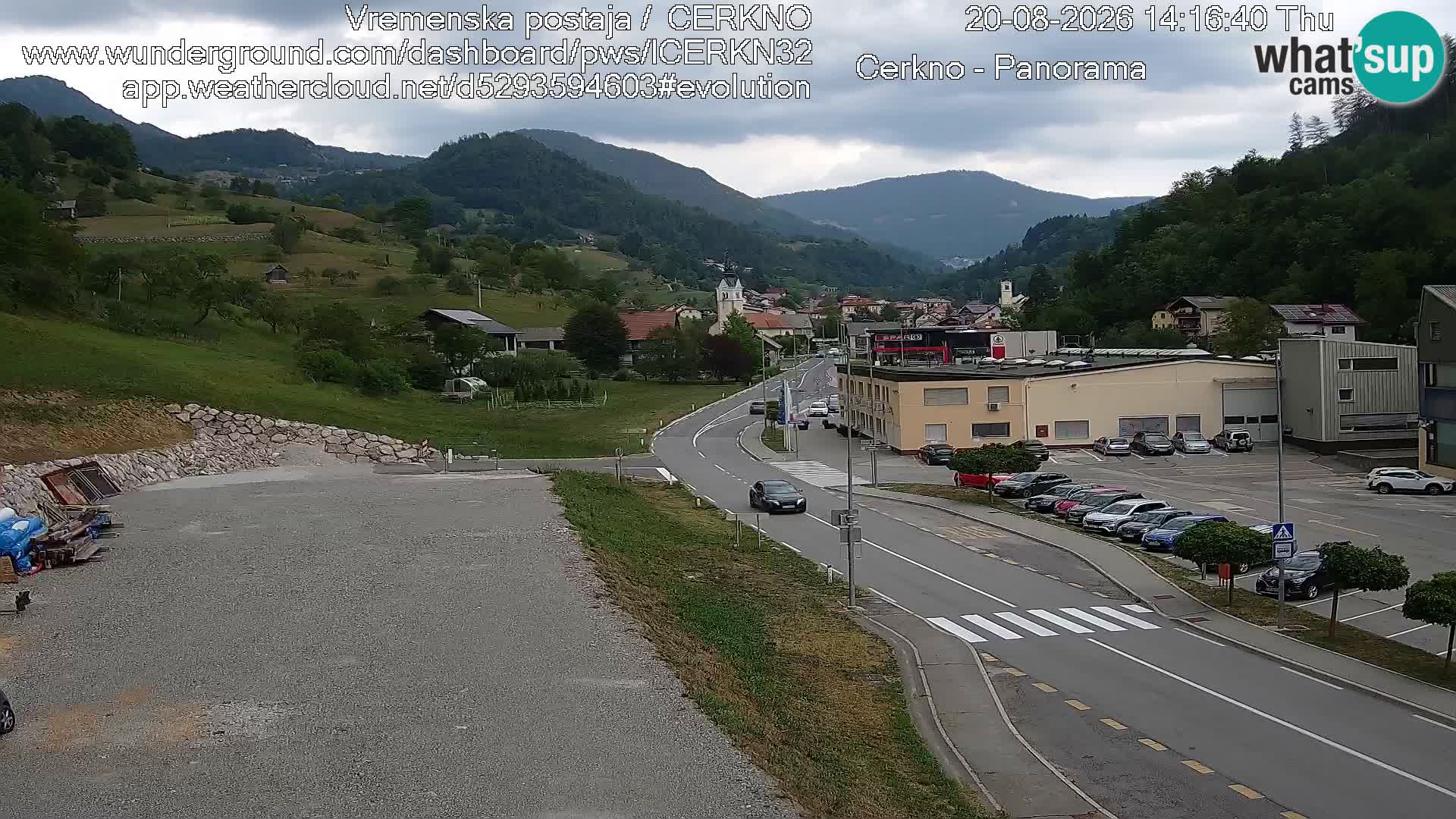 Cerkno ulaz u grad – Kamera uživo