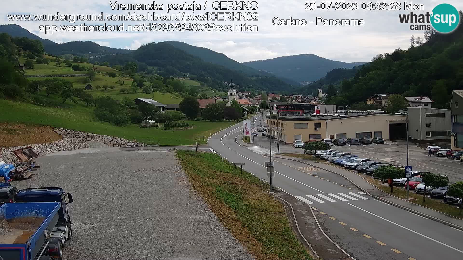 Cerkno ulaz u grad – Kamera uživo
