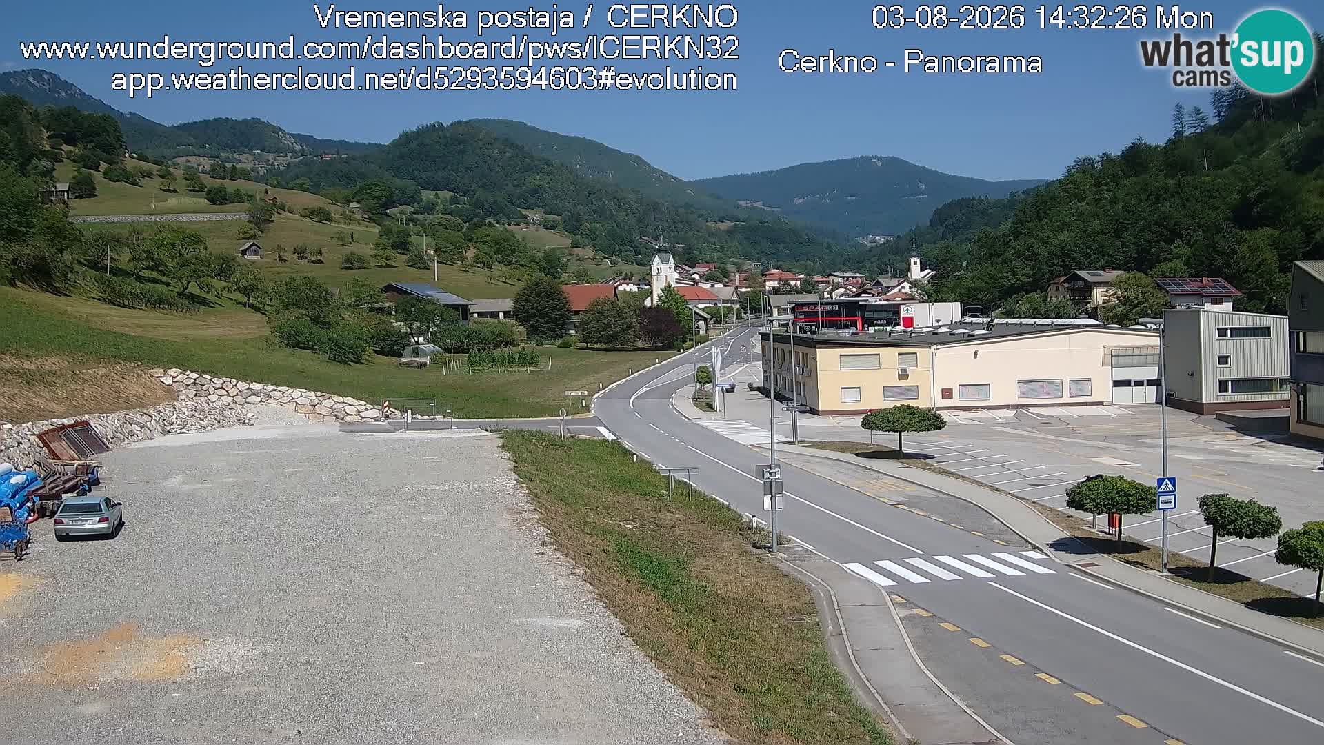Cerkno Stadteingang Live-Webcam