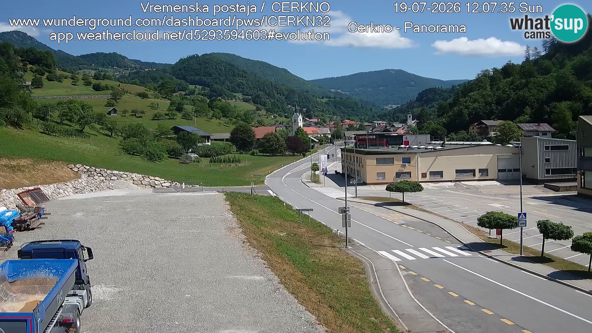 Cerkno ulaz u grad – Kamera uživo