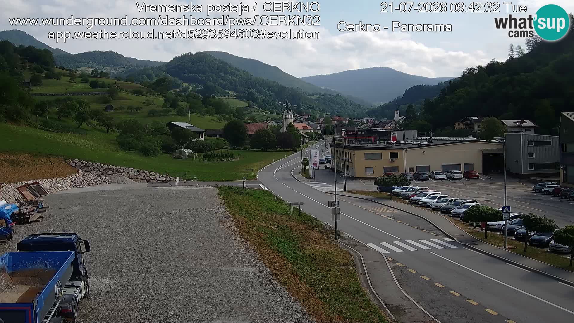 Cerkno ulaz u grad – Kamera uživo