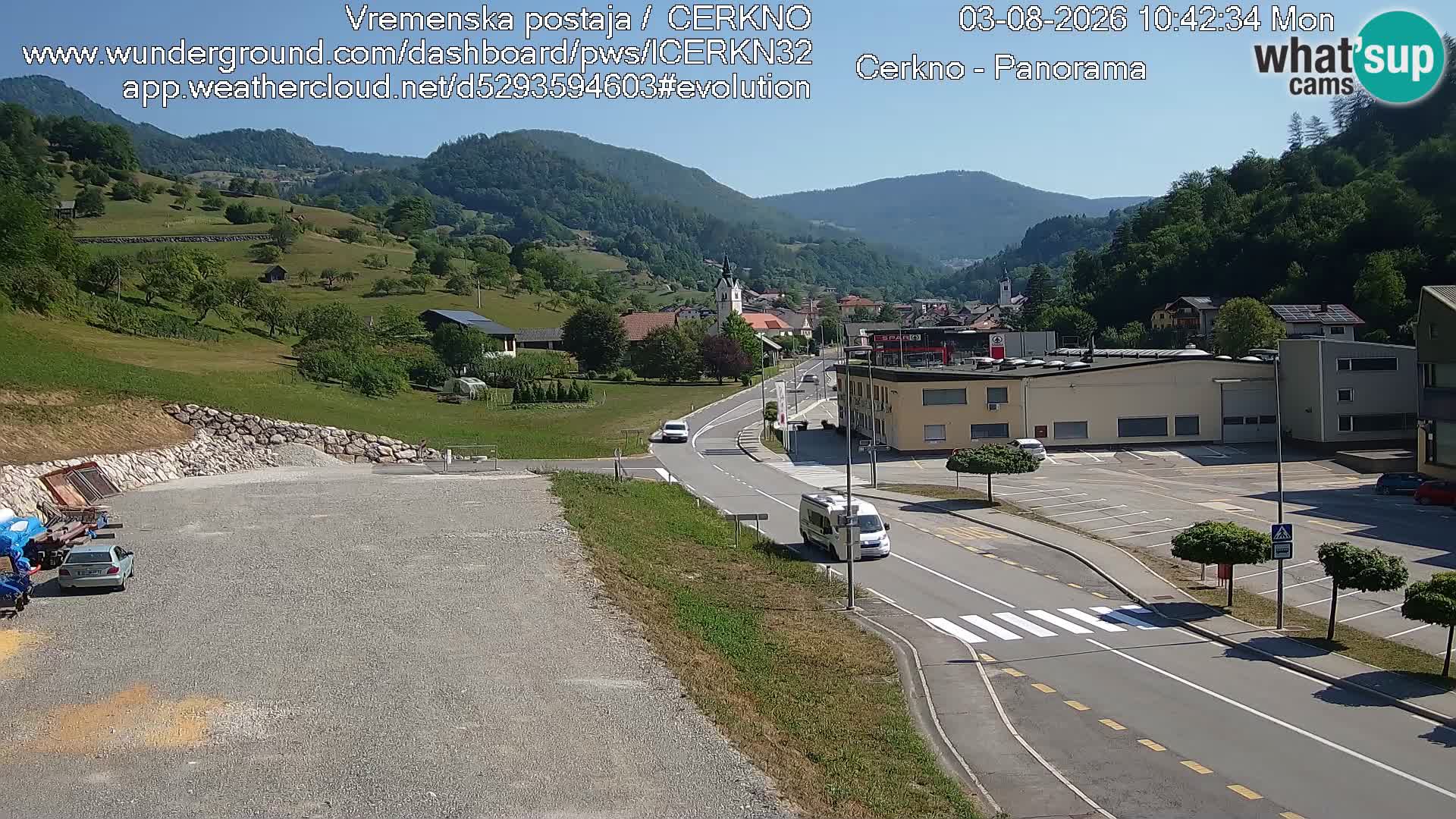 Cerkno Stadteingang Live-Webcam