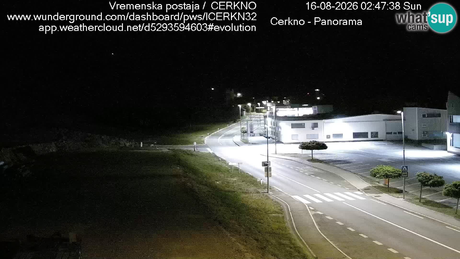 Cerkno city entrance Live Webcam
