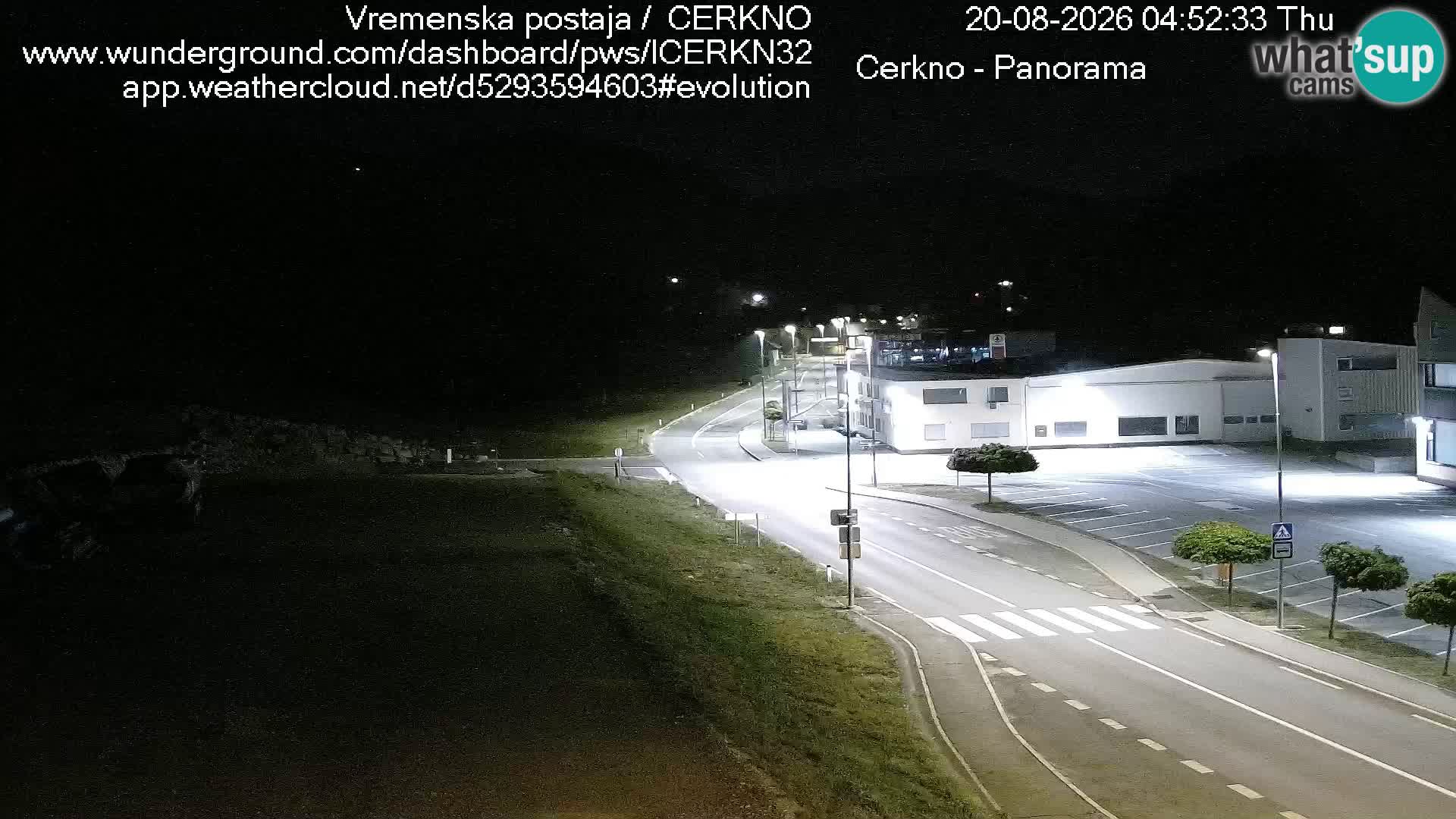Cerkno city entrance Live Webcam