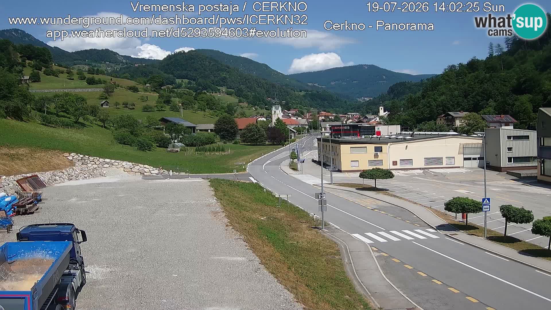Cerkno Stadteingang Live-Webcam