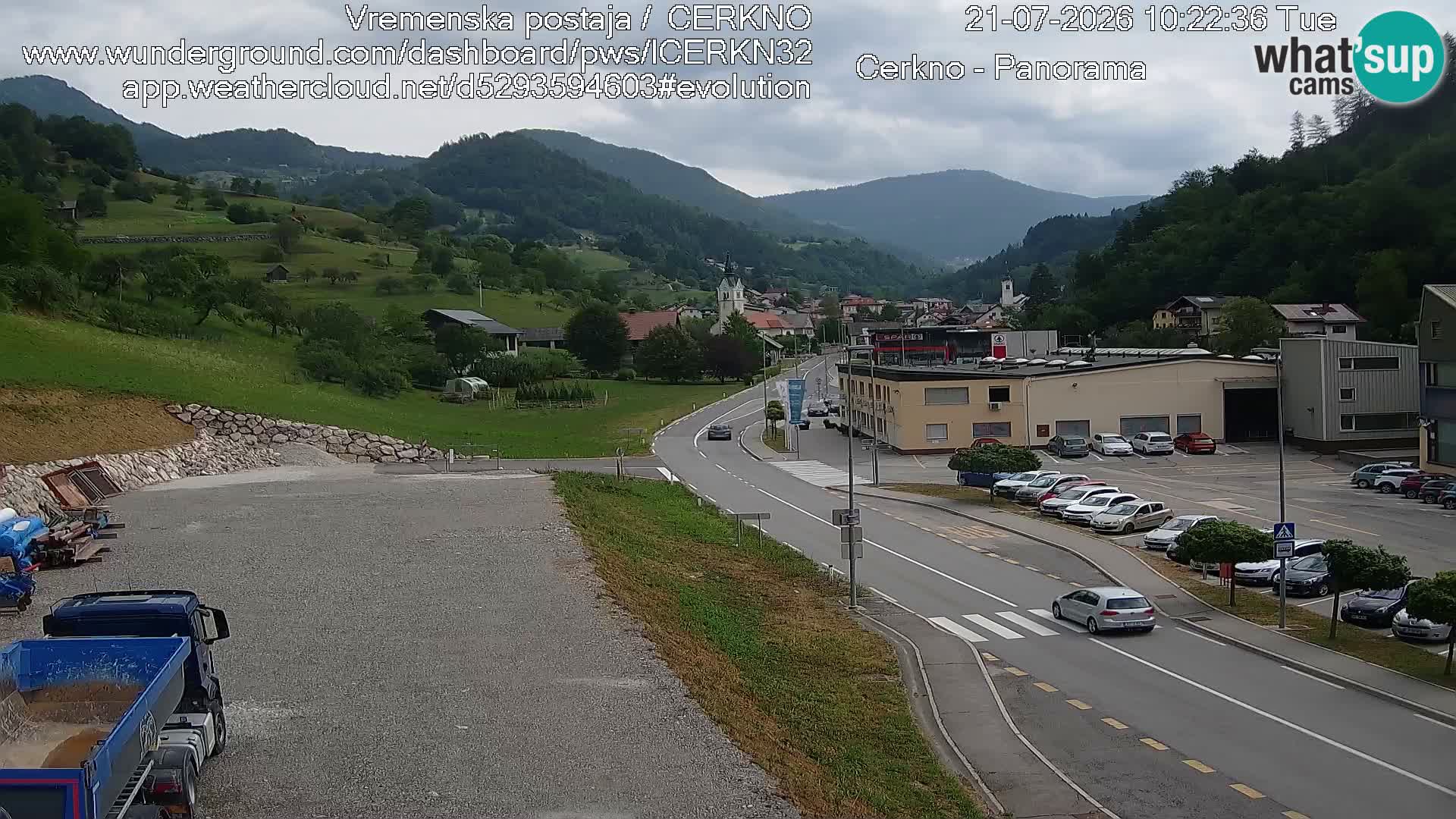 Cerkno Stadteingang Live-Webcam