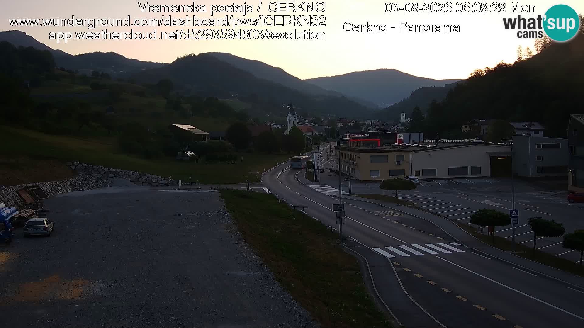Cerkno Stadteingang Live-Webcam