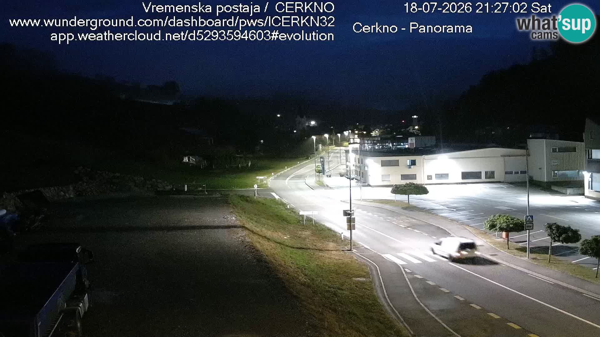 Webcam en direct – Entrée de la ville de Cerkno