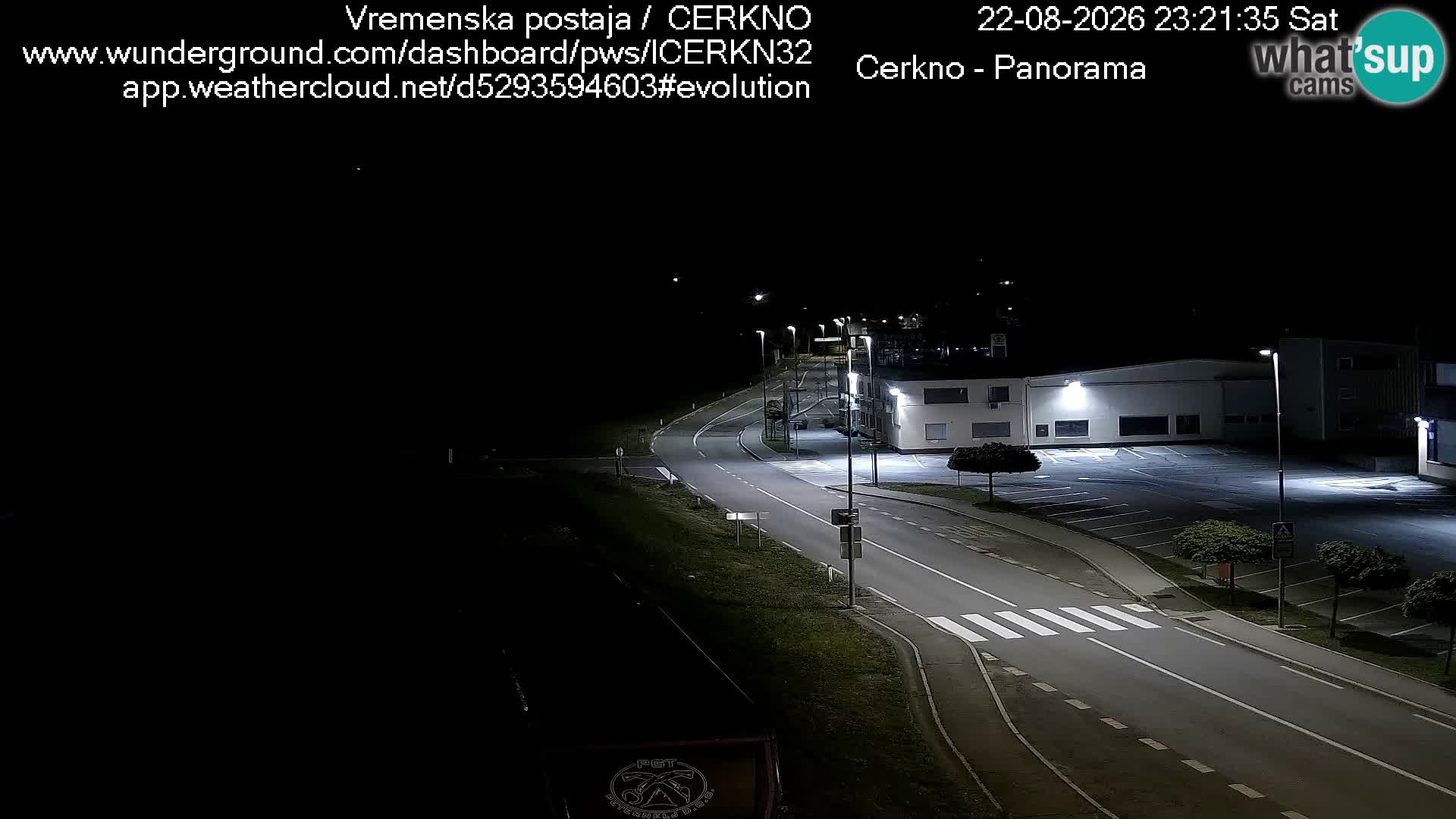 Webcam en direct – Entrée de la ville de Cerkno