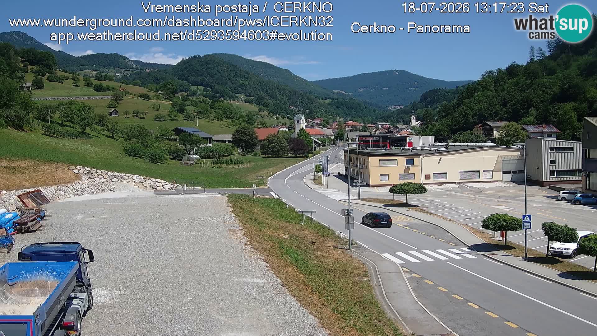 Cerkno ulaz u grad – Kamera uživo