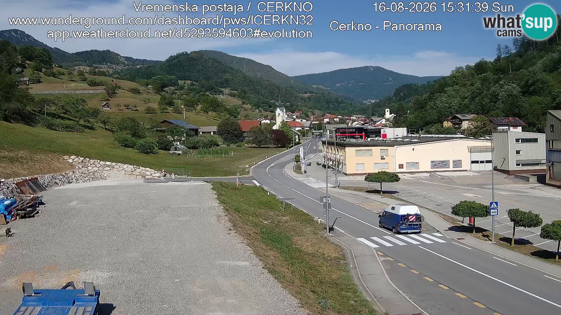 Cerkno ulaz u grad – Kamera uživo