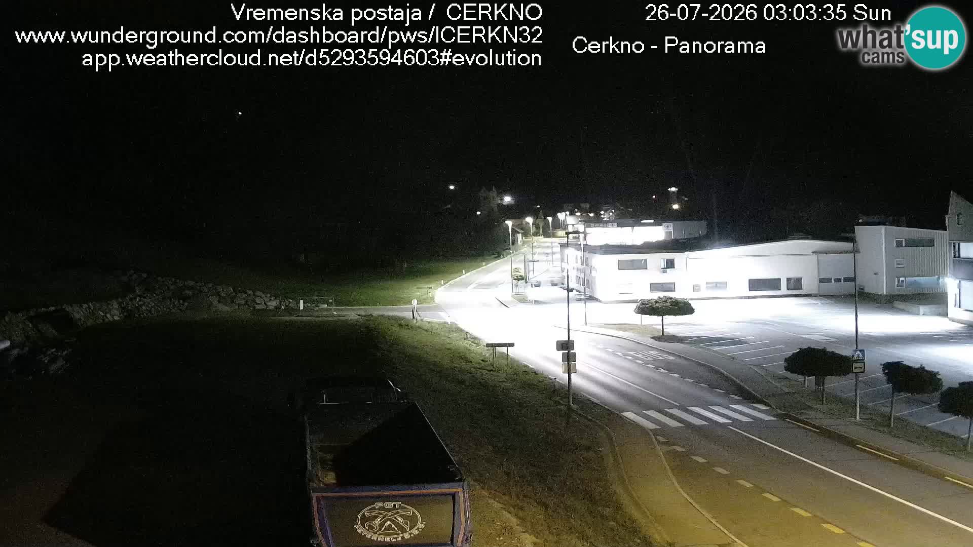 Cerkno entrada a la ciudad Webcam en vivo