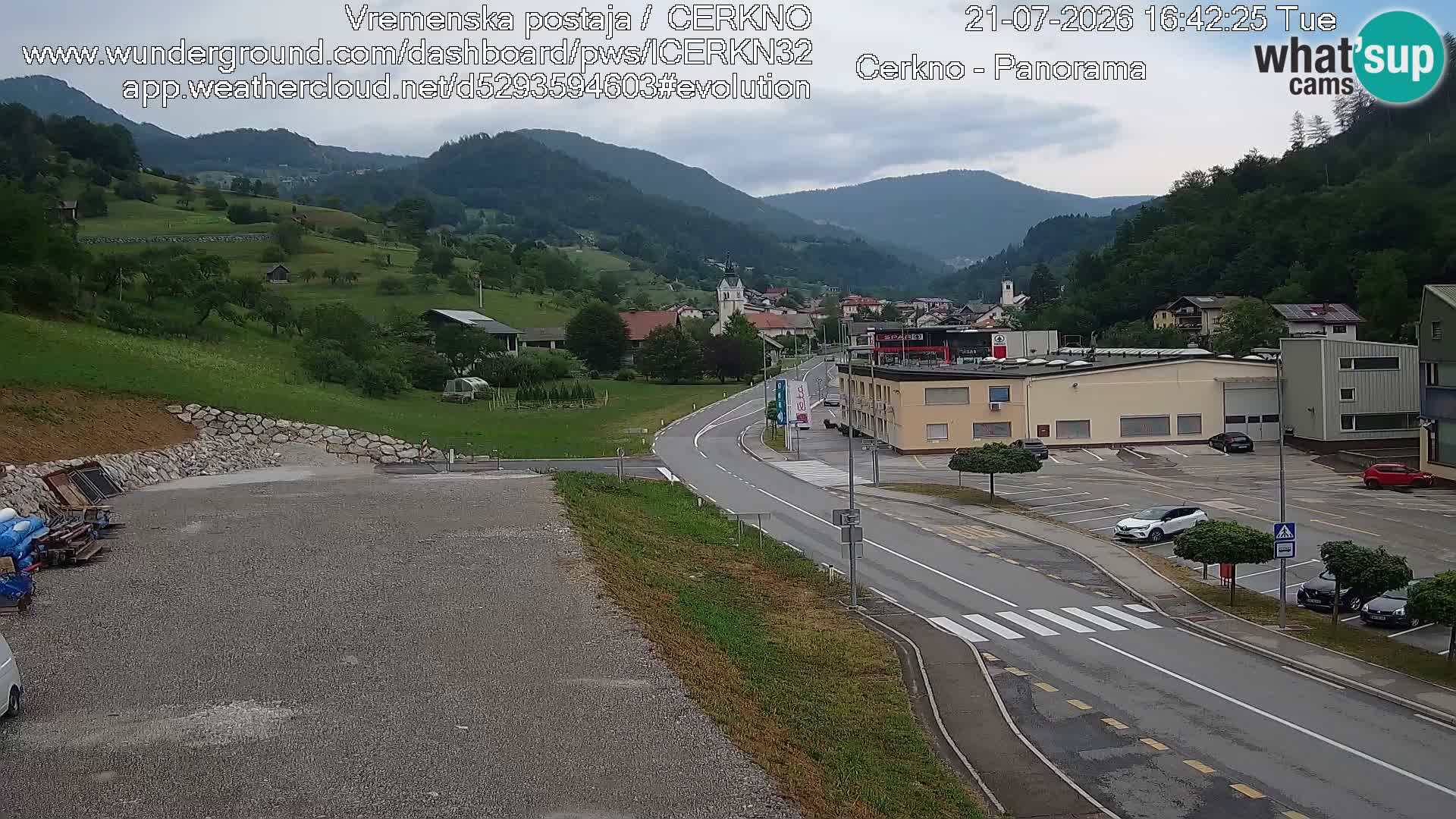 Cerkno ulaz u grad – Kamera uživo