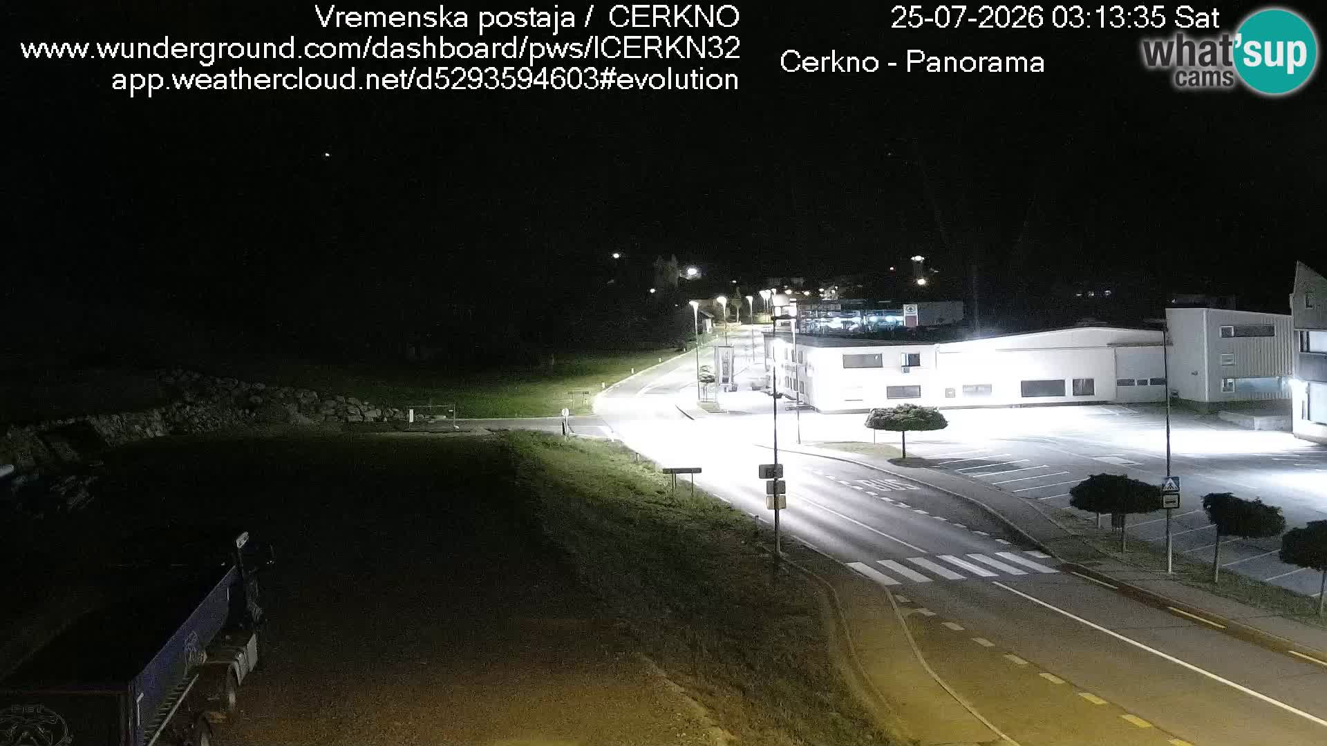 Webcam en direct – Entrée de la ville de Cerkno