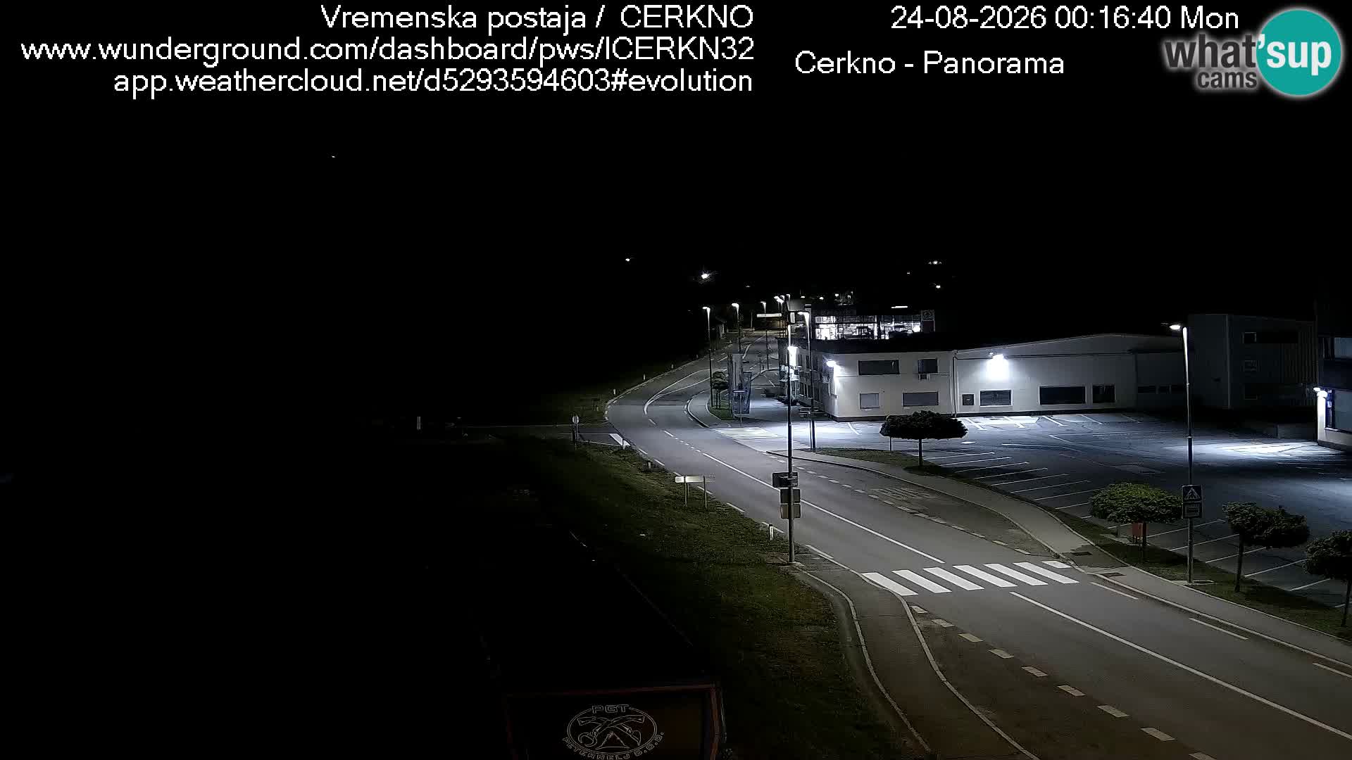Cerkno entrada a la ciudad Webcam en vivo