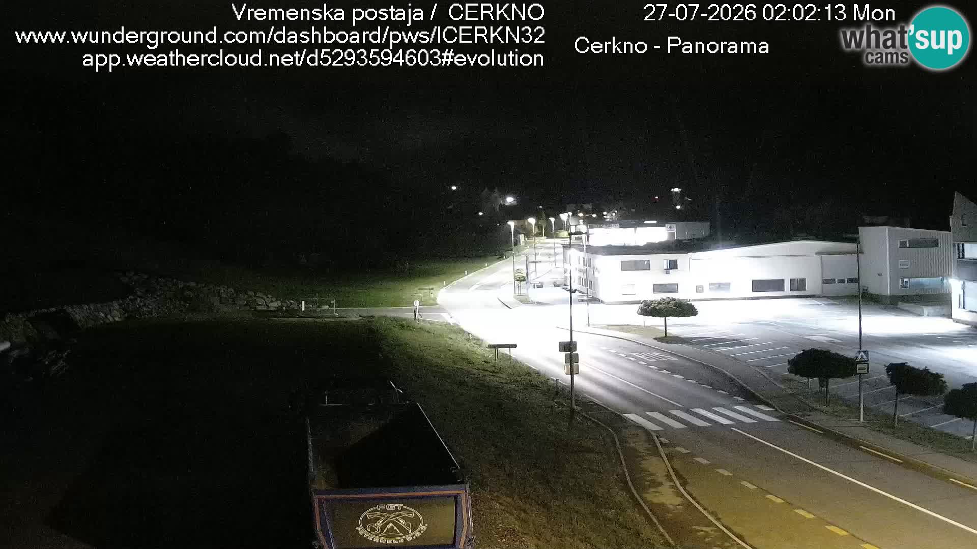 Cerkno entrada a la ciudad Webcam en vivo