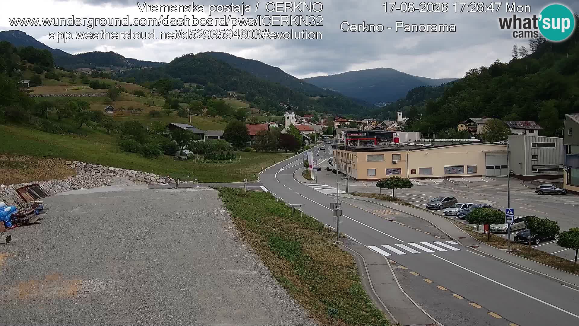 Cerkno Stadteingang Live-Webcam