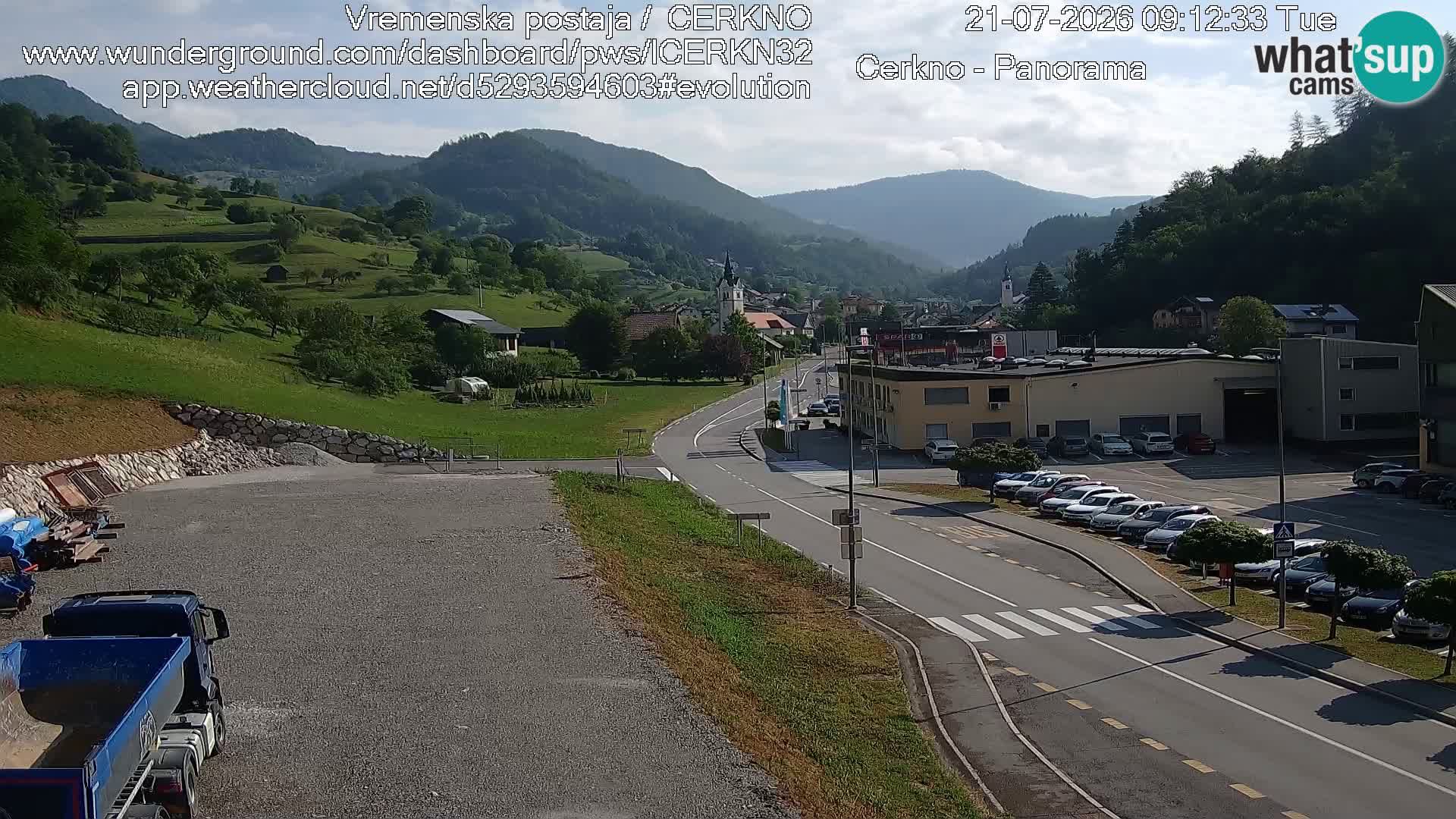 Cerkno ulaz u grad – Kamera uživo