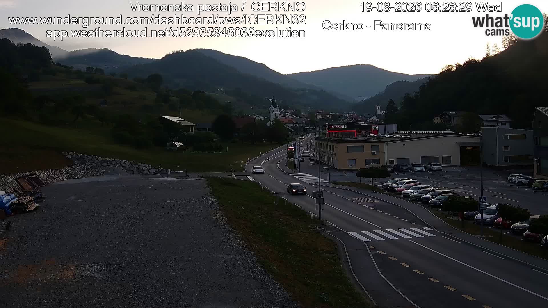 Cerkno ulaz u grad – Kamera uživo