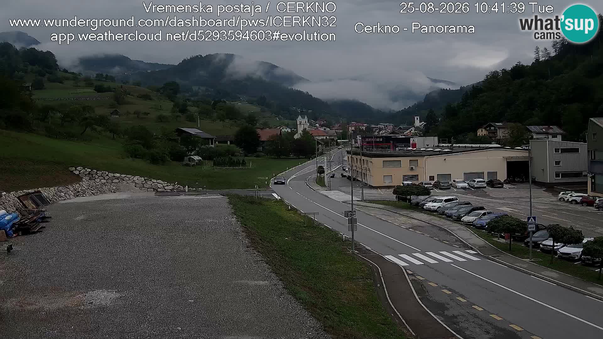 Cerkno ulaz u grad – Kamera uživo