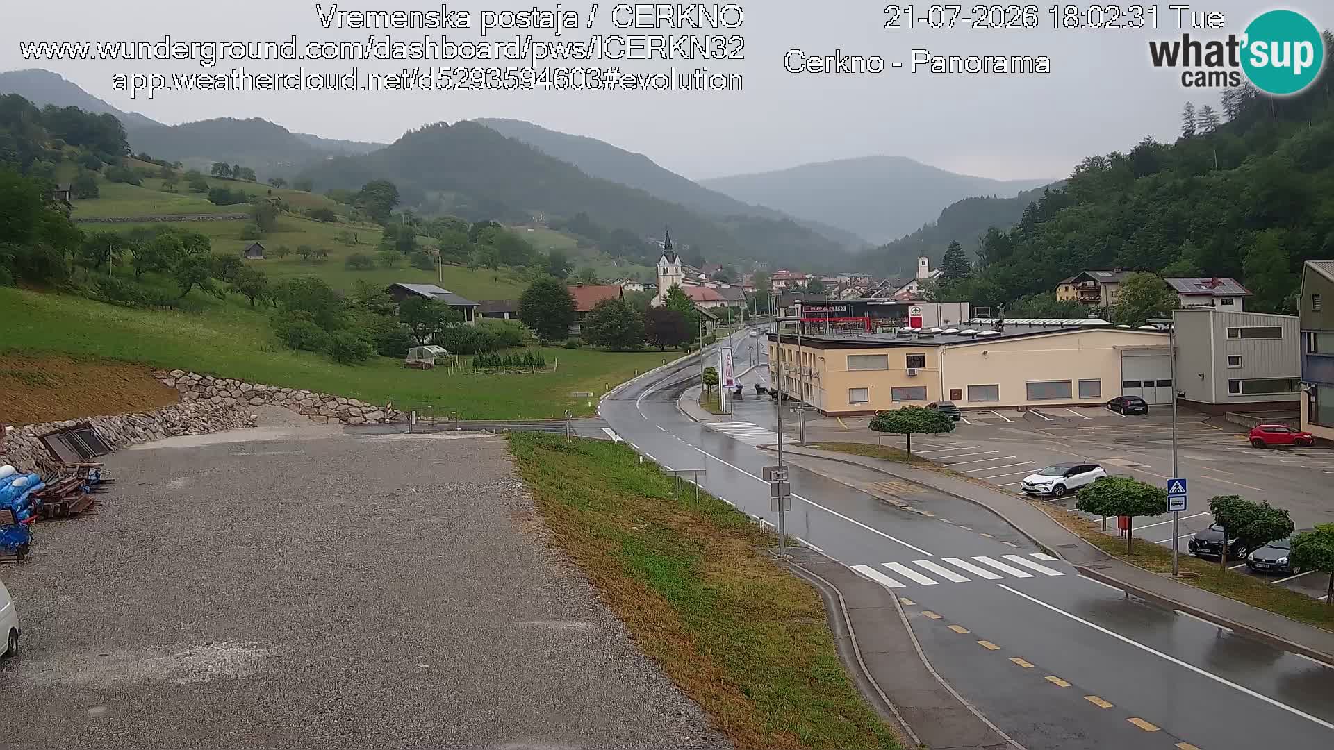 Cerkno ulaz u grad – Kamera uživo