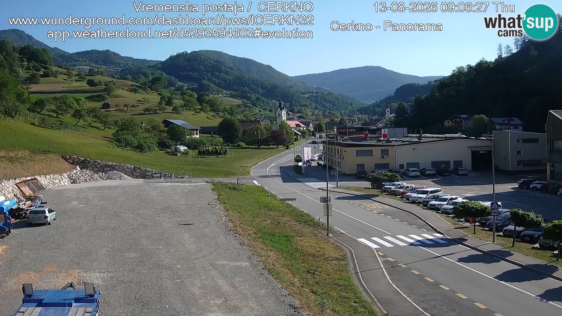 Cerkno ulaz u grad – Kamera uživo