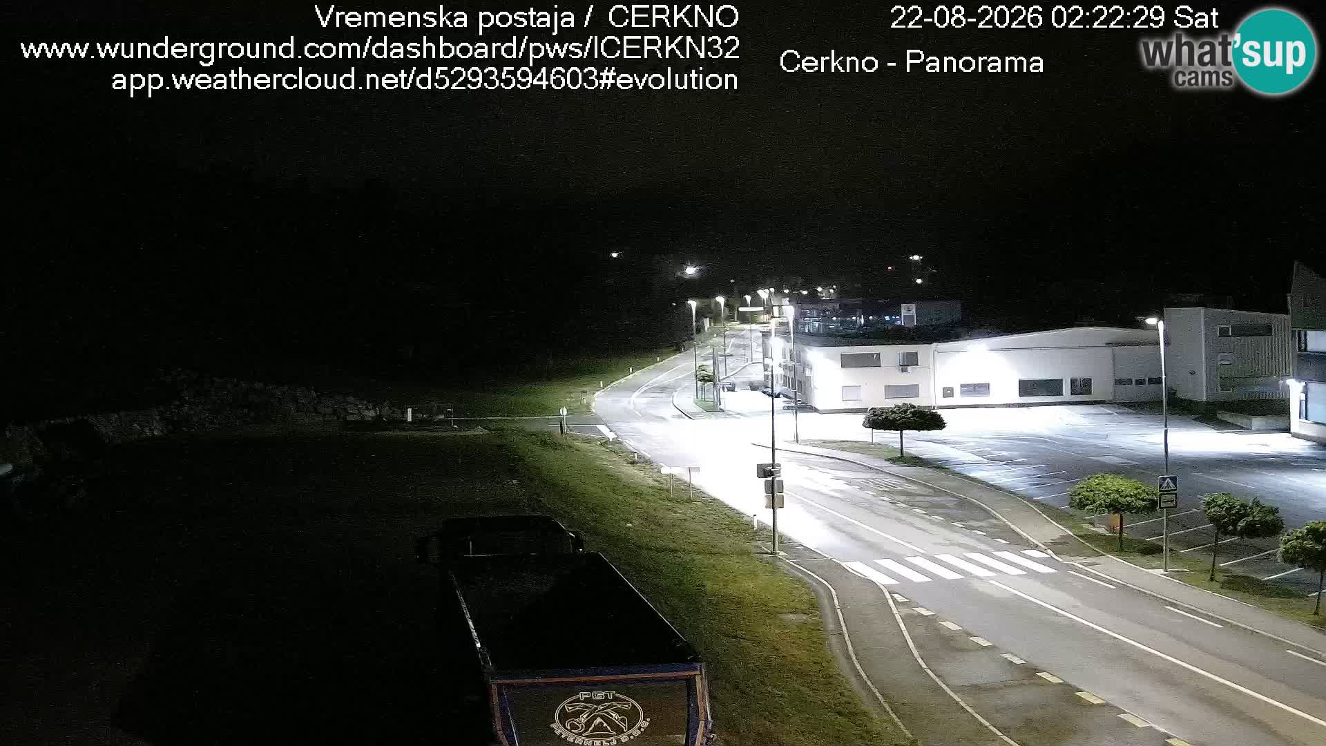 Cerkno city entrance Live Webcam