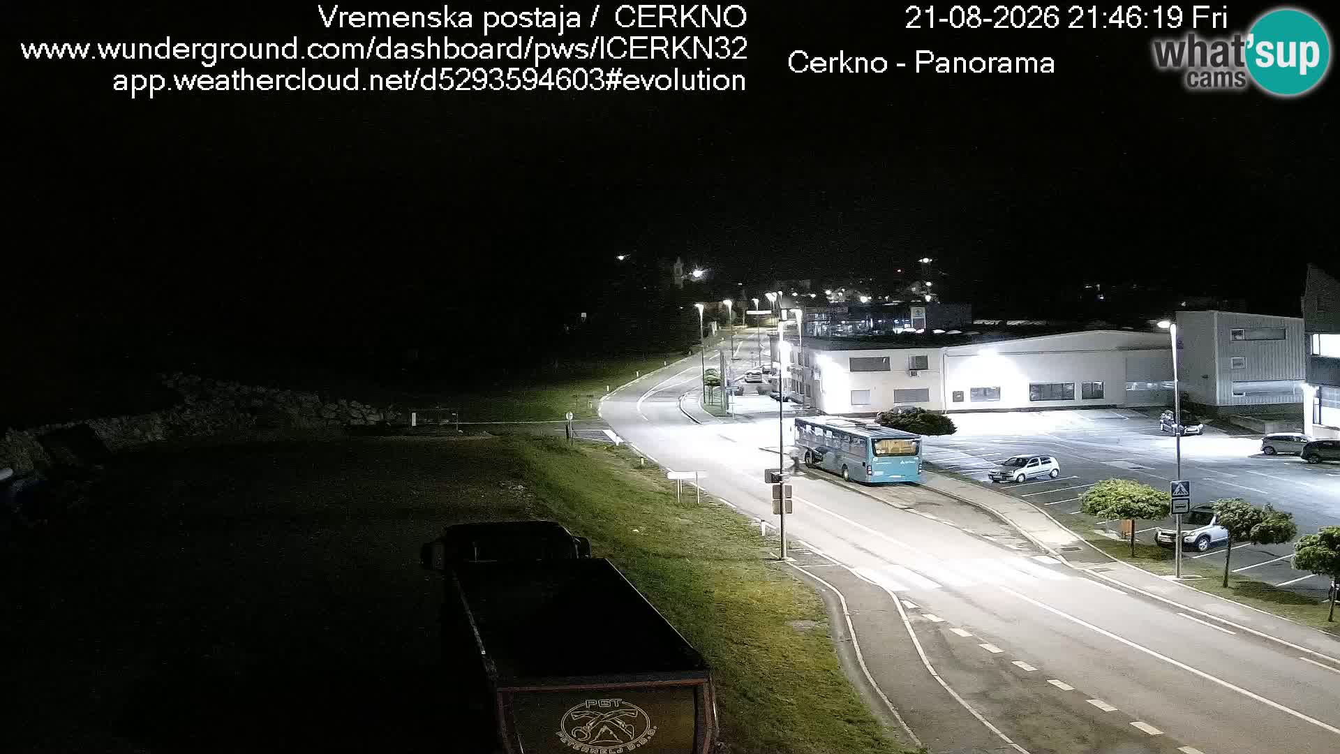 Webcam en direct – Entrée de la ville de Cerkno