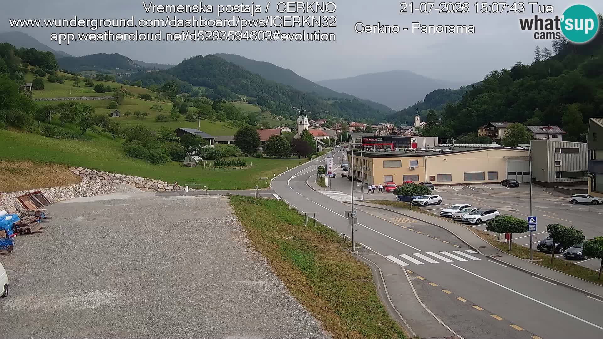 Cerkno Stadteingang Live-Webcam