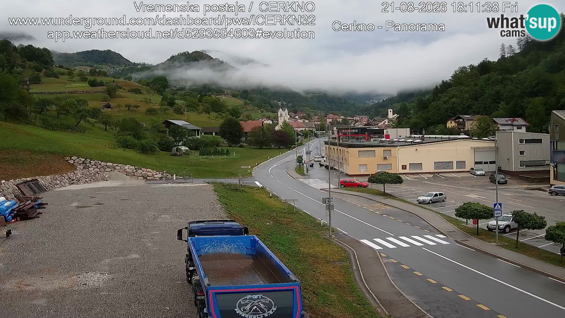Cerkno ulaz u grad – Kamera uživo