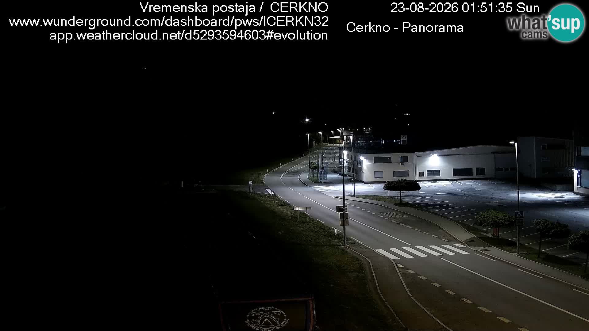Cerkno entrada a la ciudad Webcam en vivo