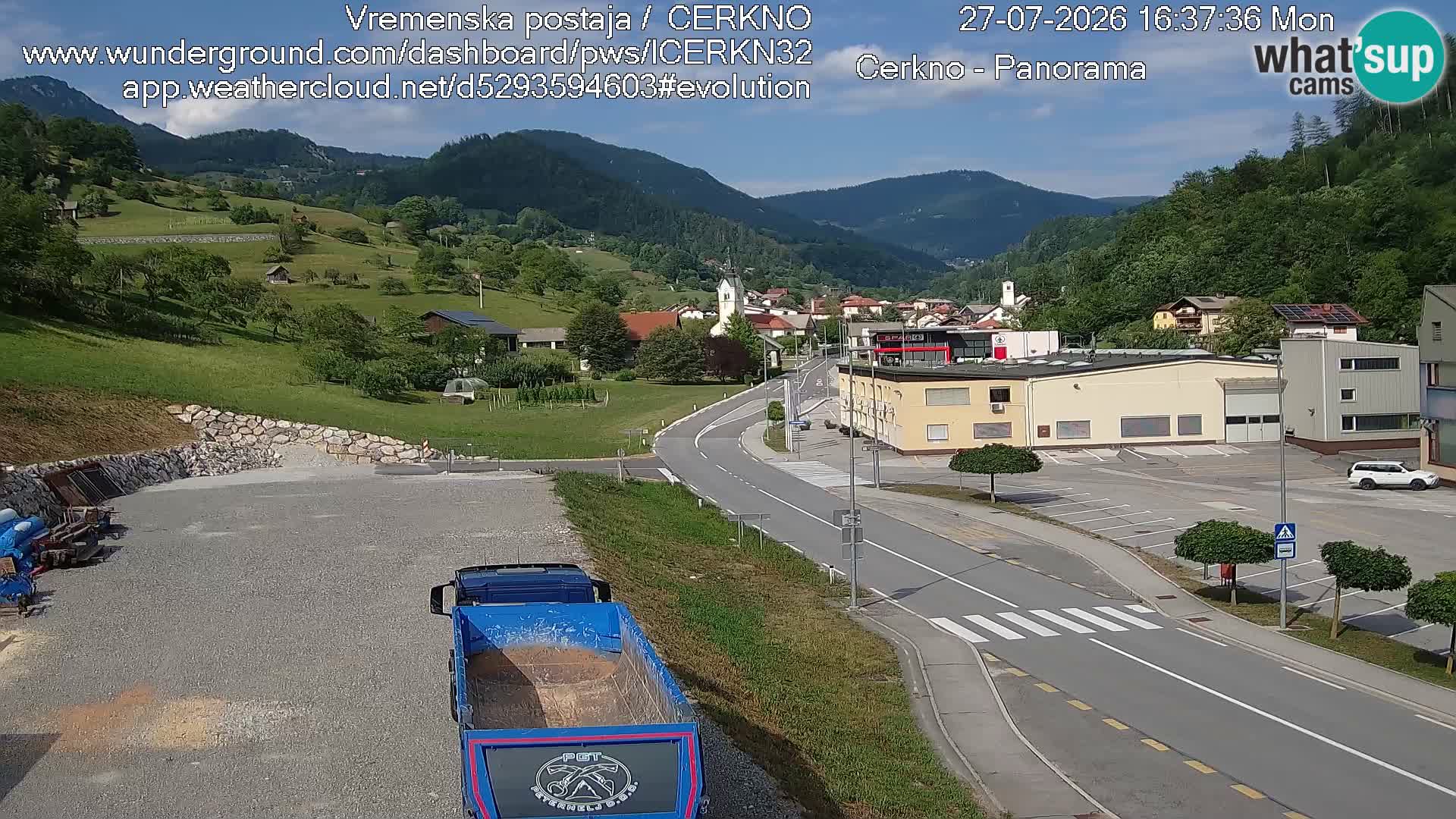 Cerkno ulaz u grad – Kamera uživo