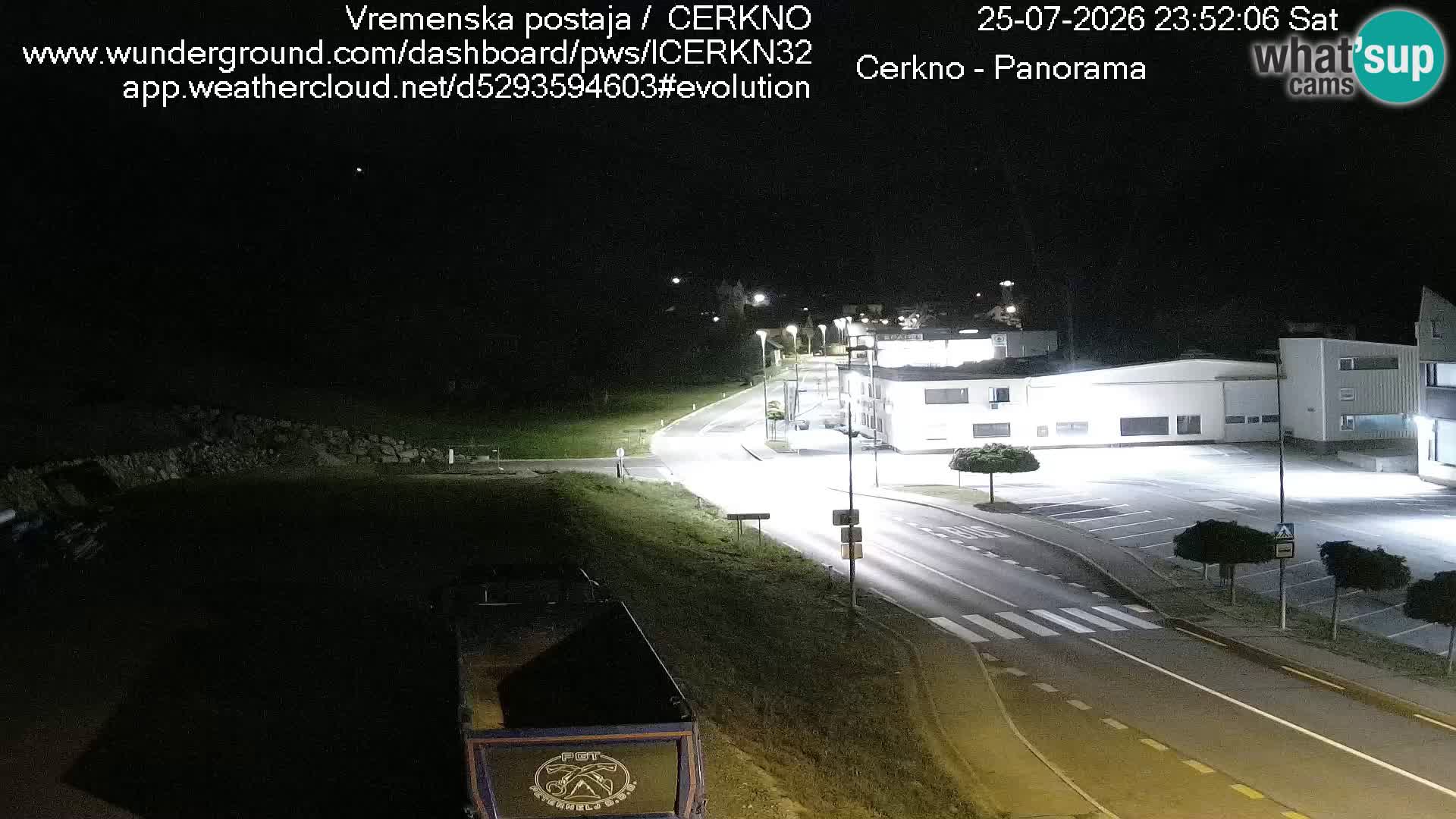 Cerkno city entrance Live Webcam