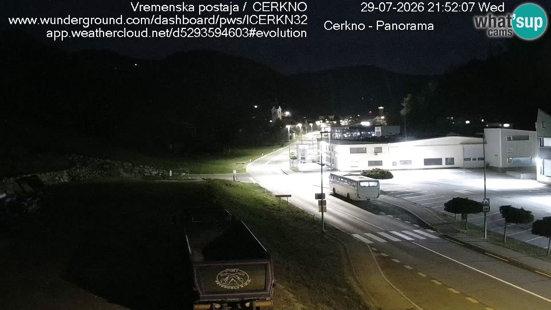 Cerkno city entrance Live Webcam